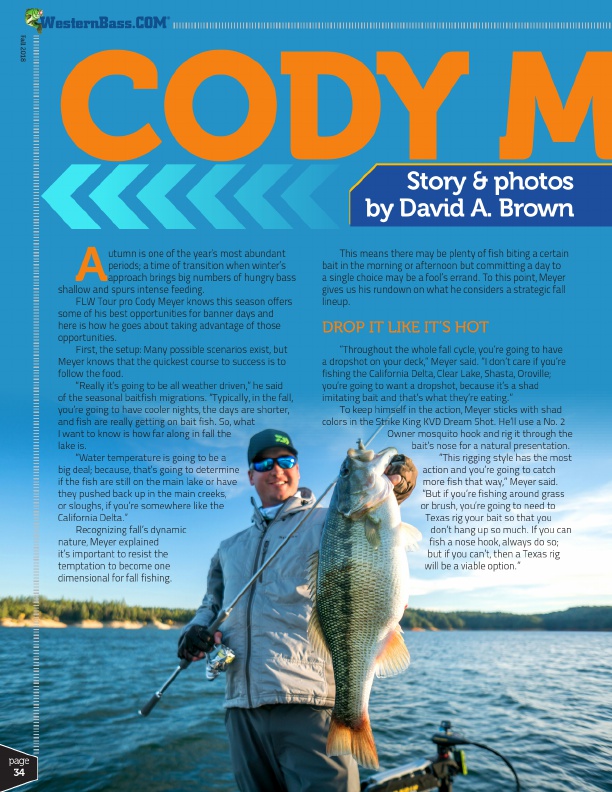 Topwater is a must for the fall feed. Here is what else Cody Meyer has on deck