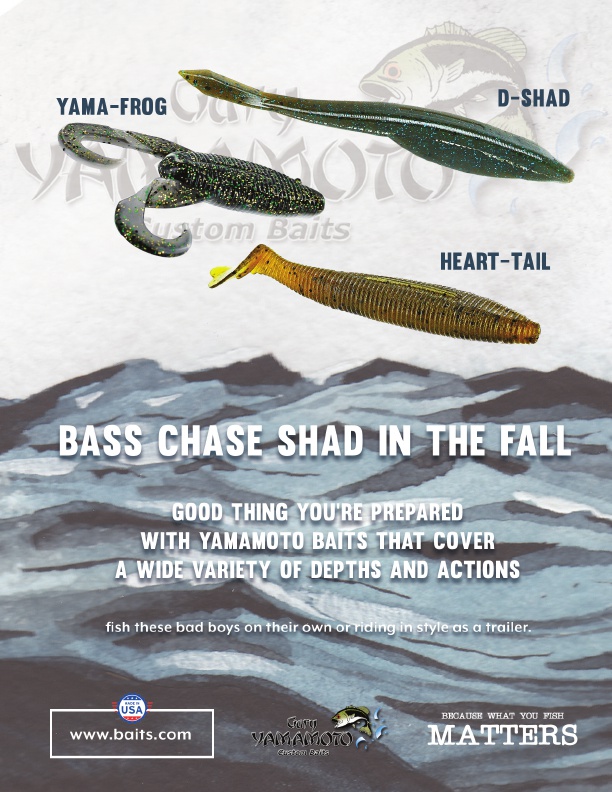 Heart Tail, D-Shad, Yama-Frog, bass fishing, shad imitator, yamamoto baits