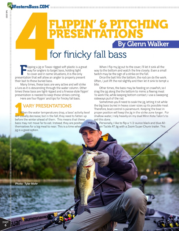 How To Tempt Finicky Fall Bass with These Flippin and Pitchin Presentations