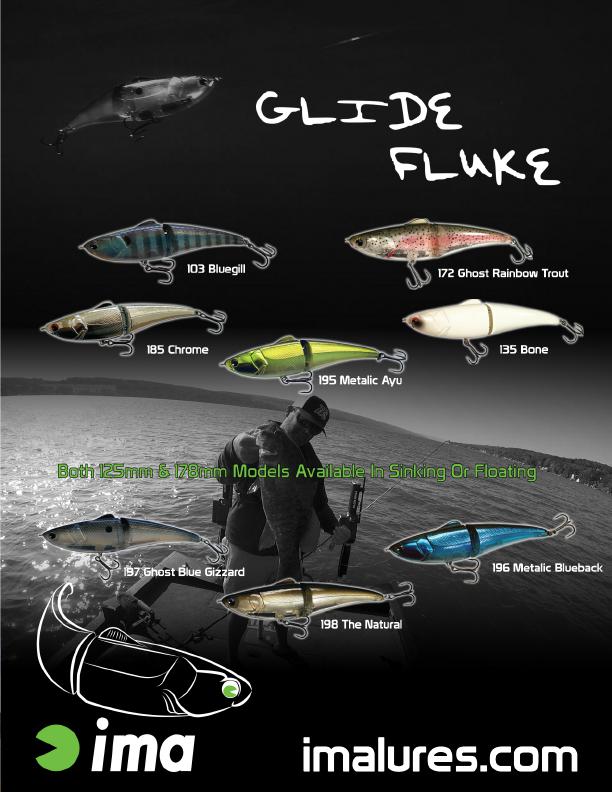 ima glide fluke for bass fishing video review