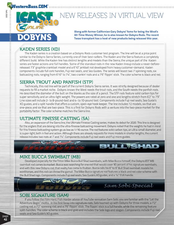 Dobyns Rods Sam Sobi Signature Series Spinning Rods