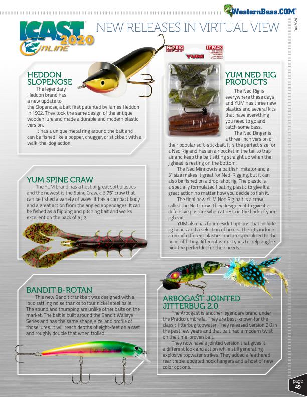 icast online, Booyah XCS, Norman Lures Speed N, Cotton Cordell and More