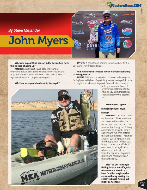 Bass angler John Myers | Kayak Angler Spotlight