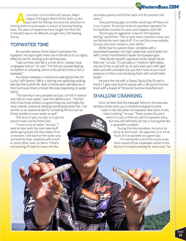 Brent Ehrler’s Fall Feed Strategy 
By Tyler Brinks, Page 2