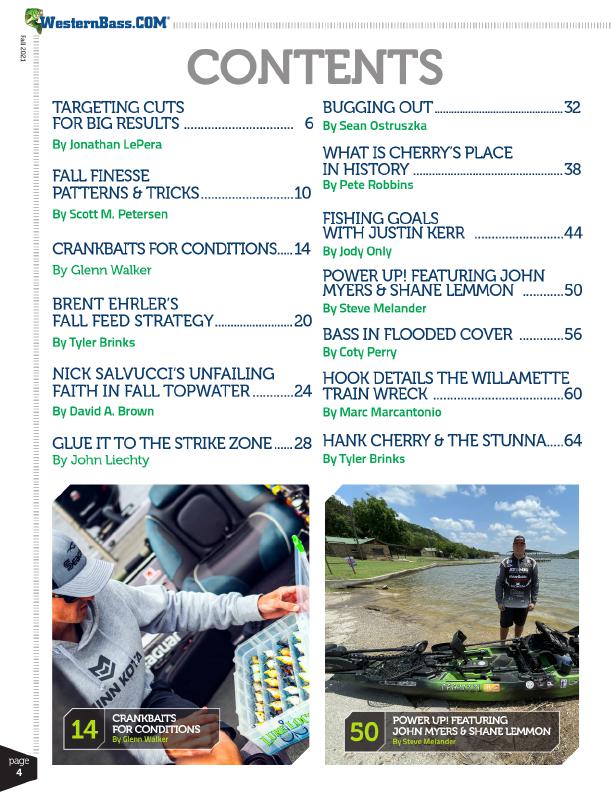 Fall 2021 Bass Fishing Tips and Techniques | The Silicon Valley of Bass Fishing | WesternBass Digital Mag Fall 2021, Page 4