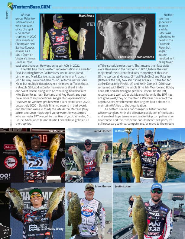 How did The Split Affect the Western Pro Anglers, Page 3