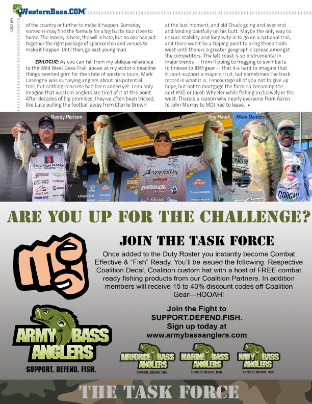 How did The Split Affect the Western Pro Anglers, Page 5