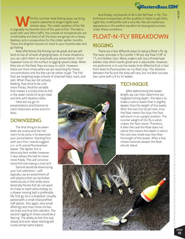 Ultra-Finesse for Finicky Fall Fish by John Liechty, Page 2
