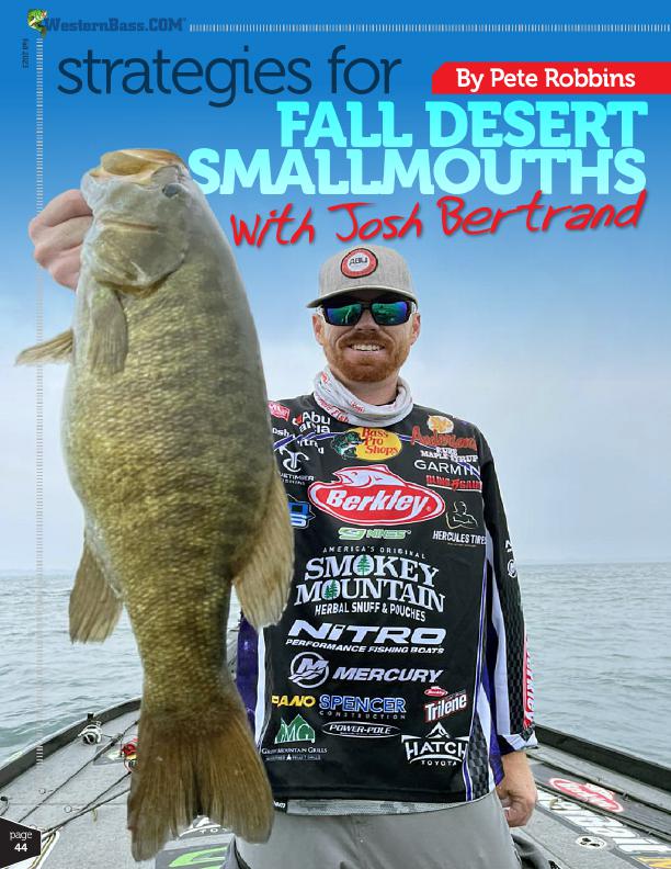 smallies in the fall fishing from the desert