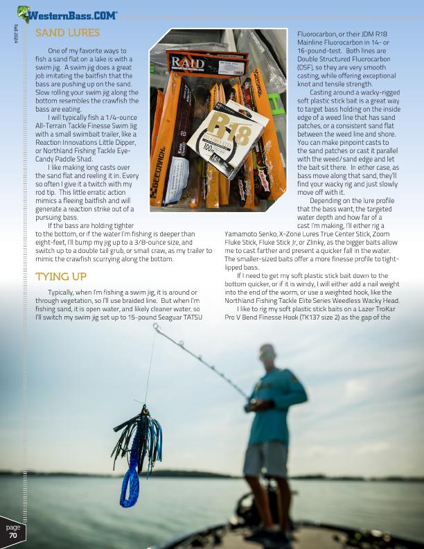 Locating and Fishing Sand For Fall Time Bass by Glenn Walker, Page 3