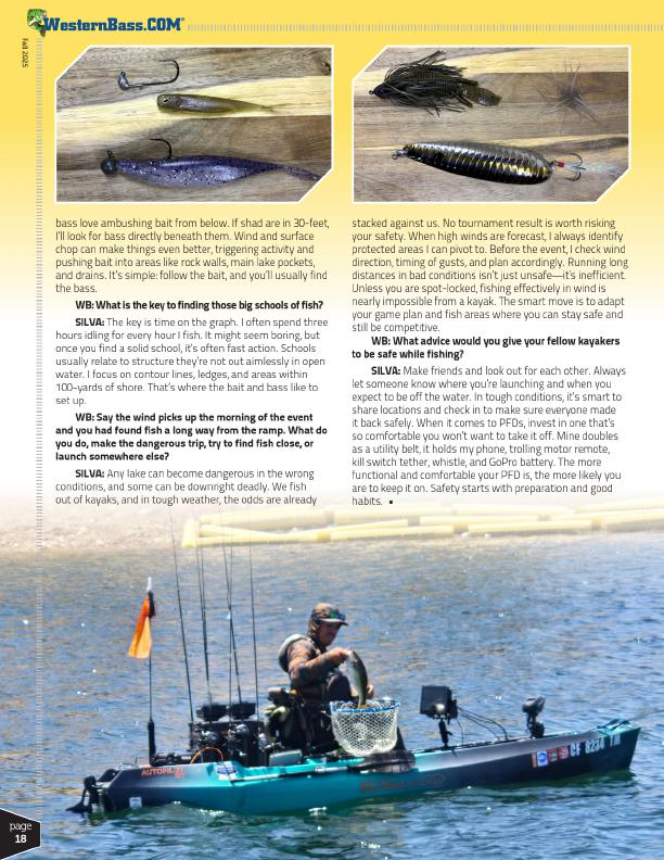 Joey Silva Kayak Fall Fishing Techniques | John Myers, Page 3