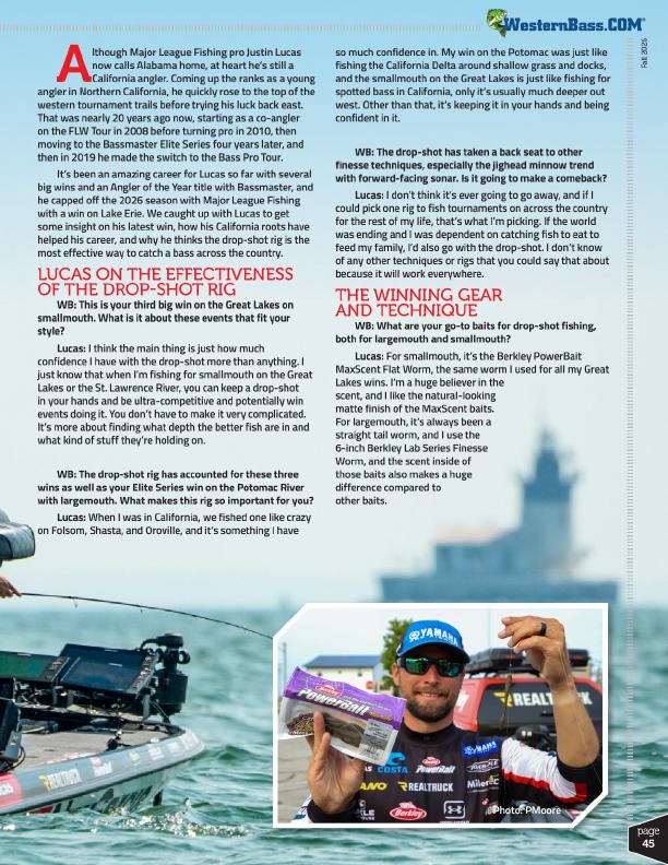 Justin Lucas Why the Drop-Shot Is Still His No. 1 Bass Fishing Rig, Page 4