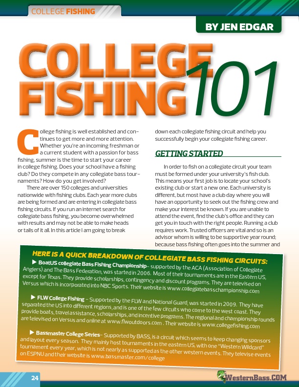 College Fishing 101 by Jen Edgar