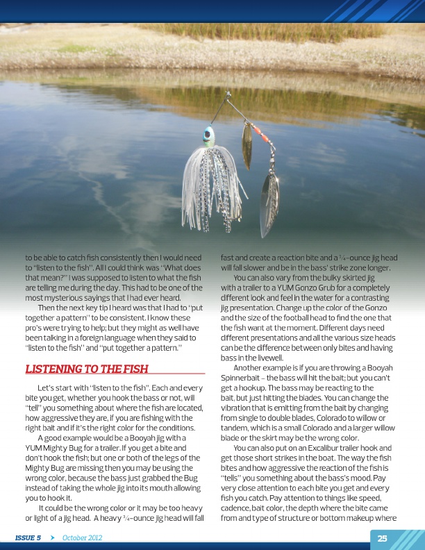 Westernbass Magazine - Free Bass Fishing Tips And Techniques - October 2012, Page 25