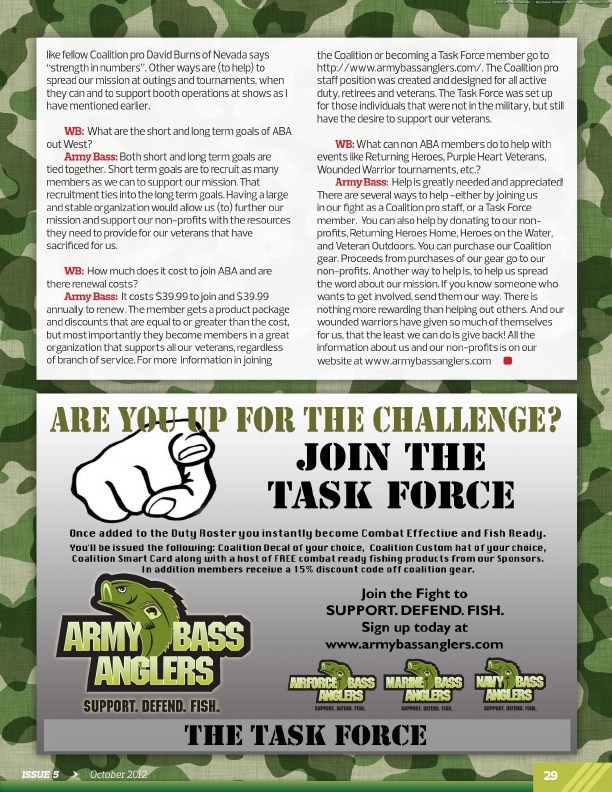 Westernbass Magazine - Free Bass Fishing Tips And Techniques - October 2012, Page 29