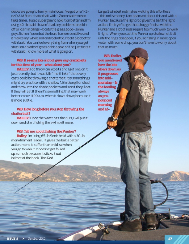Westernbass Magazine - Free Bass Fishing Tips And Techniques - October 2012, Page 47