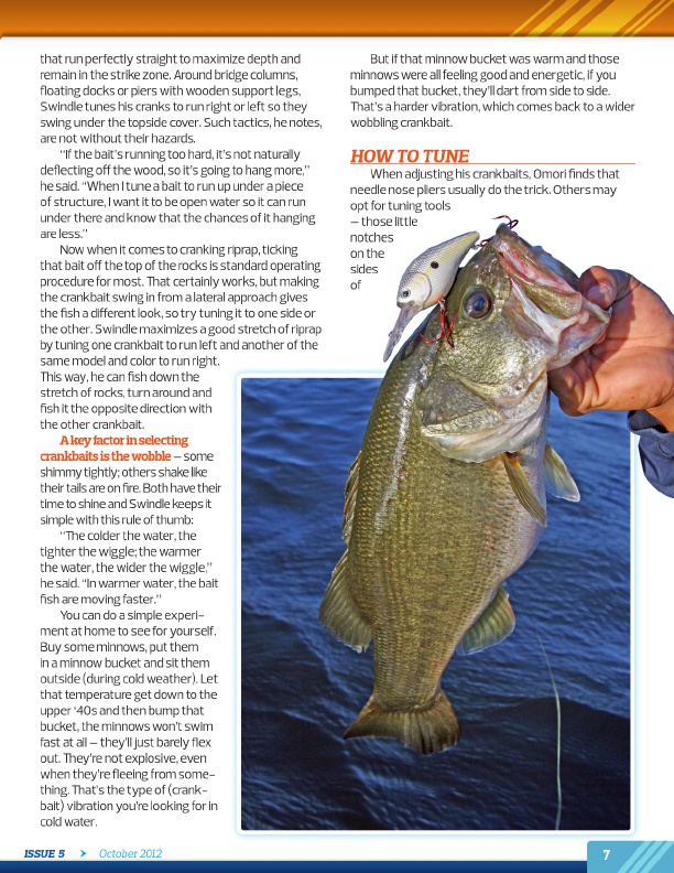 Westernbass Magazine - Free Bass Fishing Tips And Techniques - October 2012, Page 7