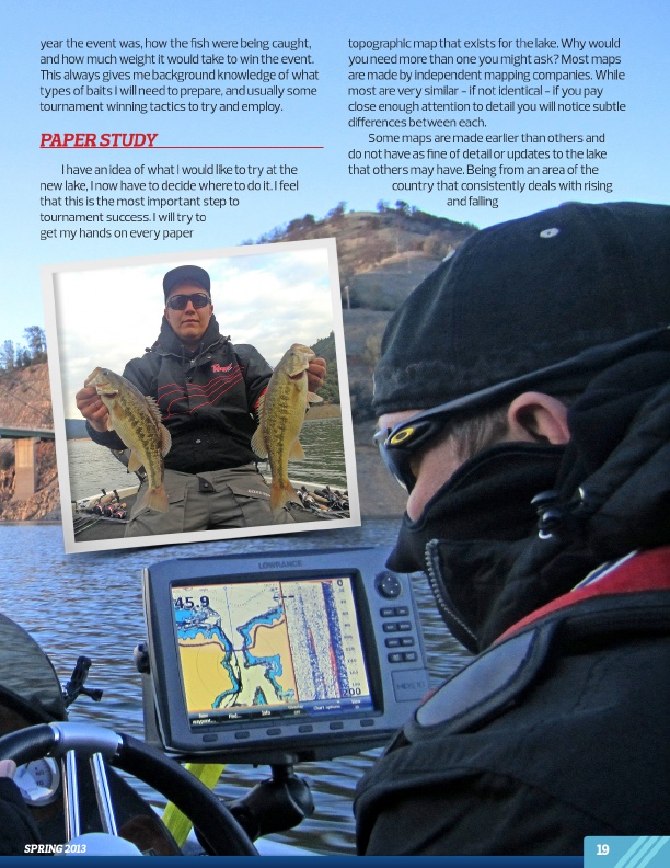 Westernbass Magazine - Bass Fishing Tips And Techniques - Spring 2013, Page 19