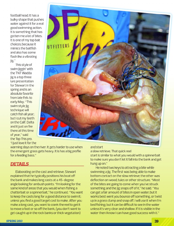 Westernbass Magazine - Bass Fishing Tips And Techniques - Spring 2013, Page 39