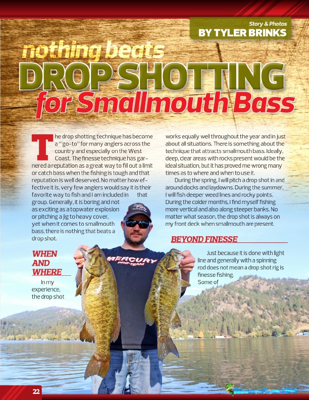 Nothing Beats Drop Shotting For Smallmouth Bass by Tyler Brinks