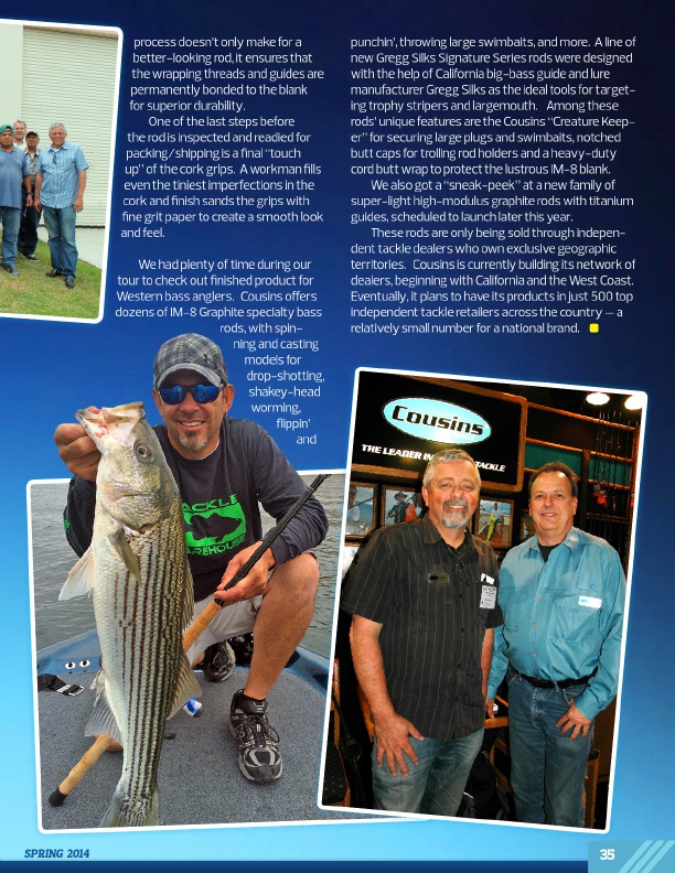 Westernbass Magazine - FREE Bass Fishing Tips And Techniques - Spring 2014, Page 35