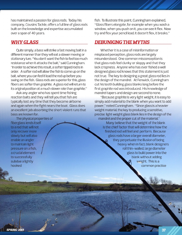 Westernbass Magazine - FREE Bass Fishing Tips And Techniques - Spring 2015, Page 37