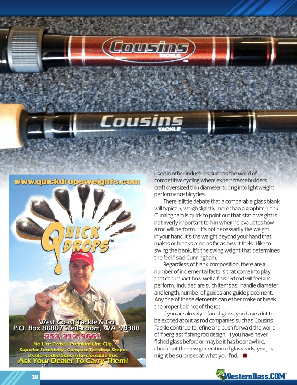 Westernbass Magazine - FREE Bass Fishing Tips And Techniques - Spring 2015, Page 38