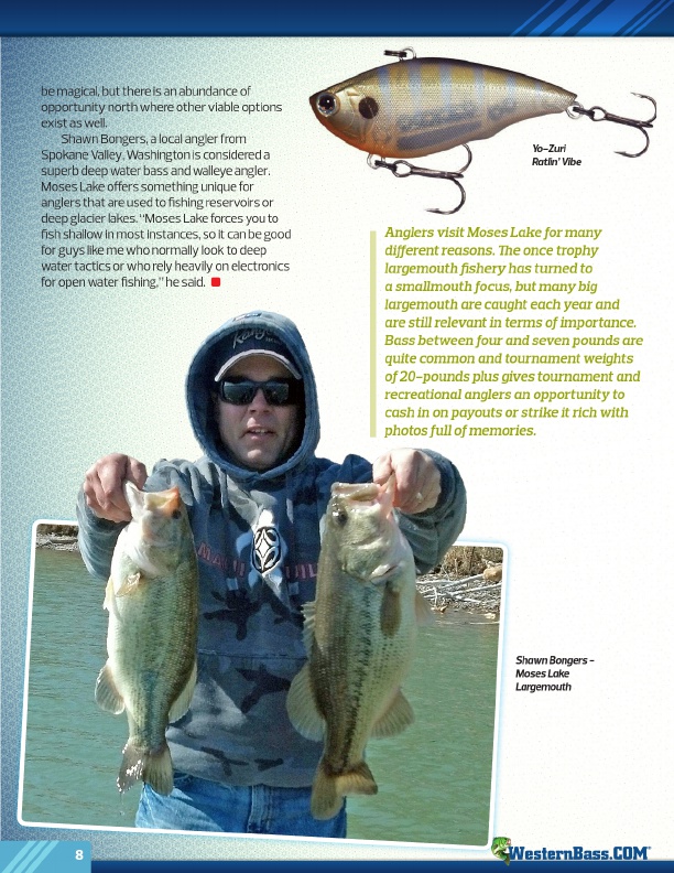 Westernbass Magazine - FREE Bass Fishing Tips And Techniques - Spring 2015,  Page 8
