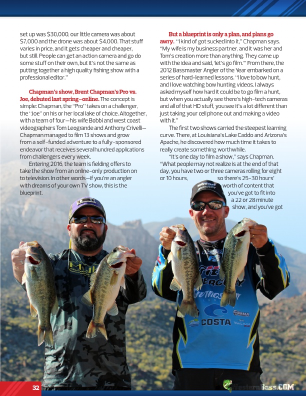 Westernbass Magazine - FREE Bass Fishing Tips And Techniques - Spring 2016, Page 32