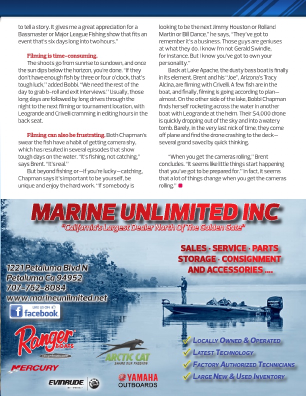 Westernbass Magazine - FREE Bass Fishing Tips And Techniques - Spring 2016, Page 33