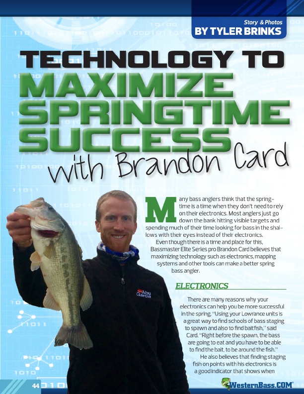 Technology To Maximize Springtime Success 
with Brandon Card
by Tyler Brinks