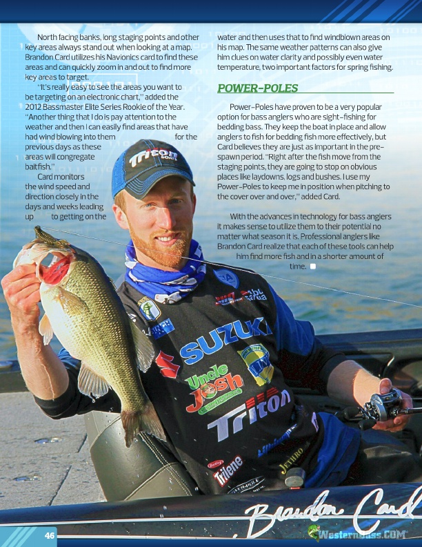 Westernbass Magazine - FREE Bass Fishing Tips And Techniques - Spring 2016, Page 46