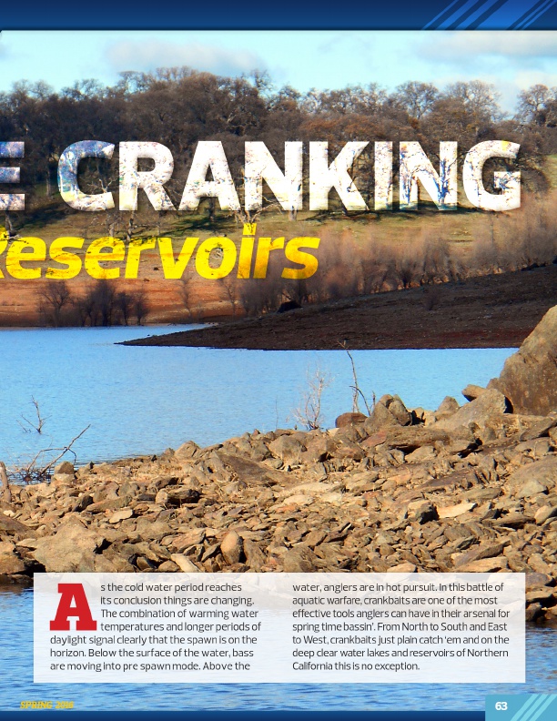 Westernbass Magazine - FREE Bass Fishing Tips And Techniques - Spring 2016, Page 63