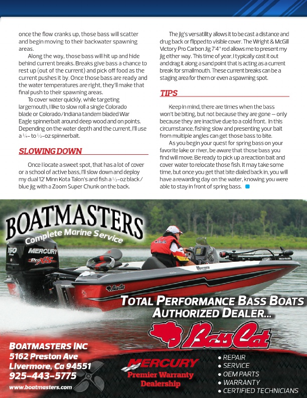 Westernbass Magazine - FREE Bass Fishing Tips And Techniques - Spring 2016, Page 9