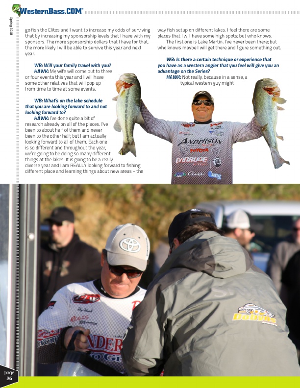 Bassmaster Central Opens Angler of the Year Roy Hawk on his rookie season as a Bassmaster Elite Series professional angler