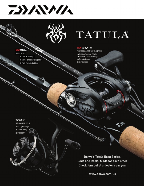Tatula rods and reels including Tatula 100, the lightest Tatula baitcaster ever