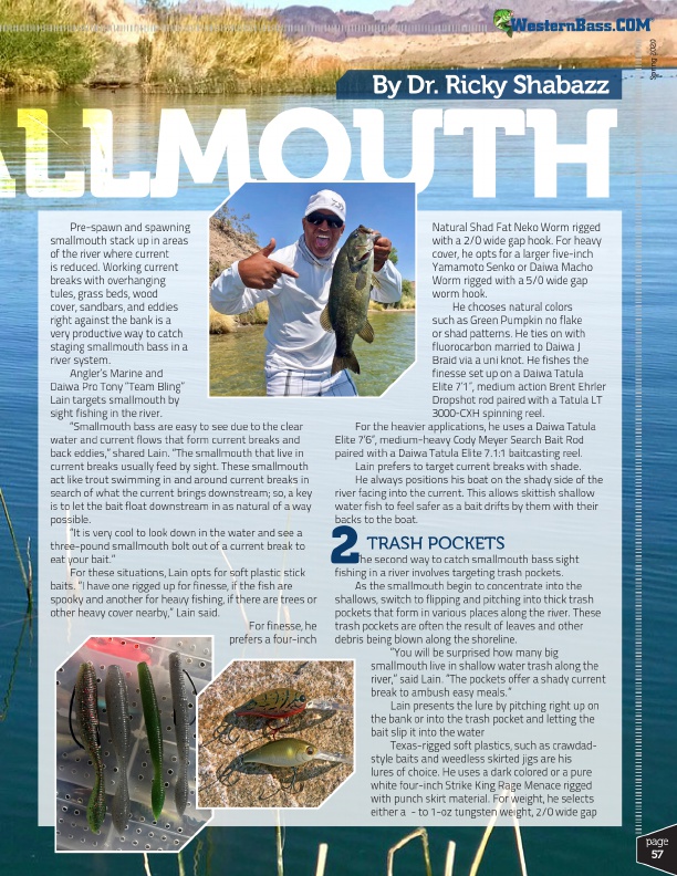 Sightfishing for River Smallmouth by Dr. Ricky Shabazz