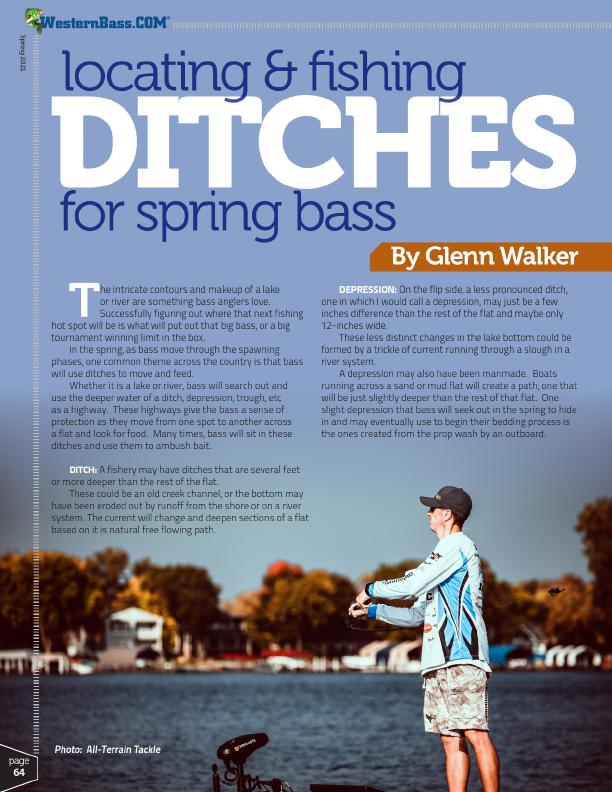 Locating & Fishing Ditches For Spring Bass
By Glenn Walker