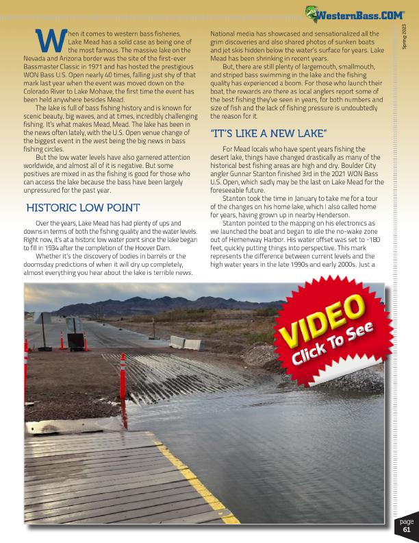 Fishing the New Lake Mead Low Water, Lack of Pressure, Page 2