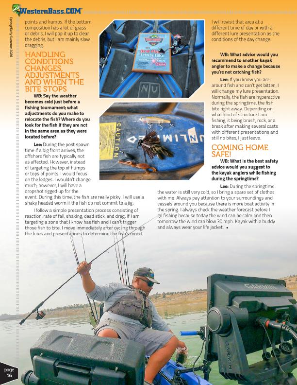 Kayak Bass Fishing Tips from Big Bass Angler Max Lee, Page 3