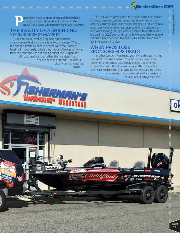 How Pro Anglers Increase Sponsor Value in Tough Times, Page 2