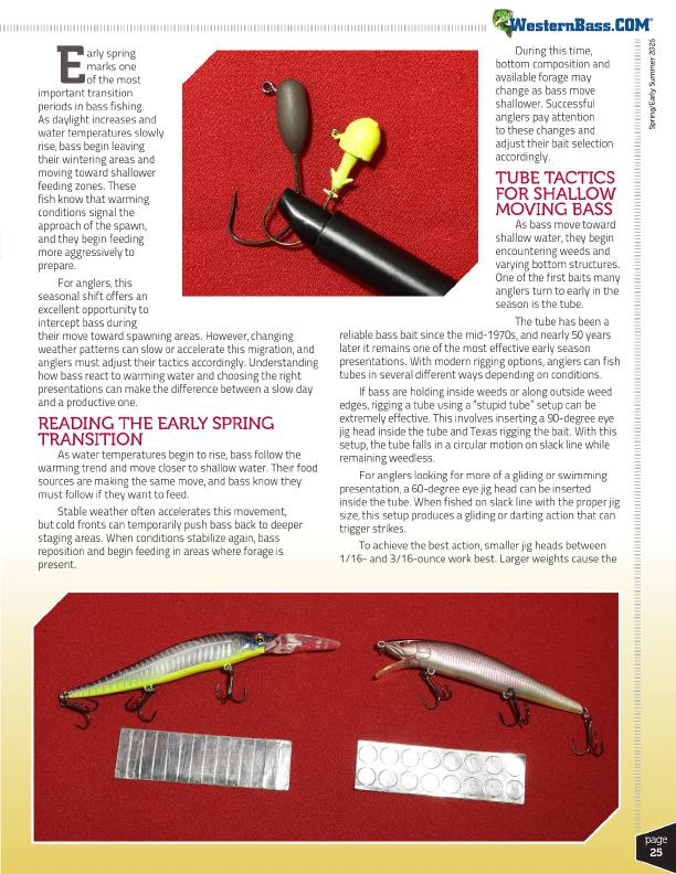 Springs Top Bass Tactics for Early Season Fishing, Page 2