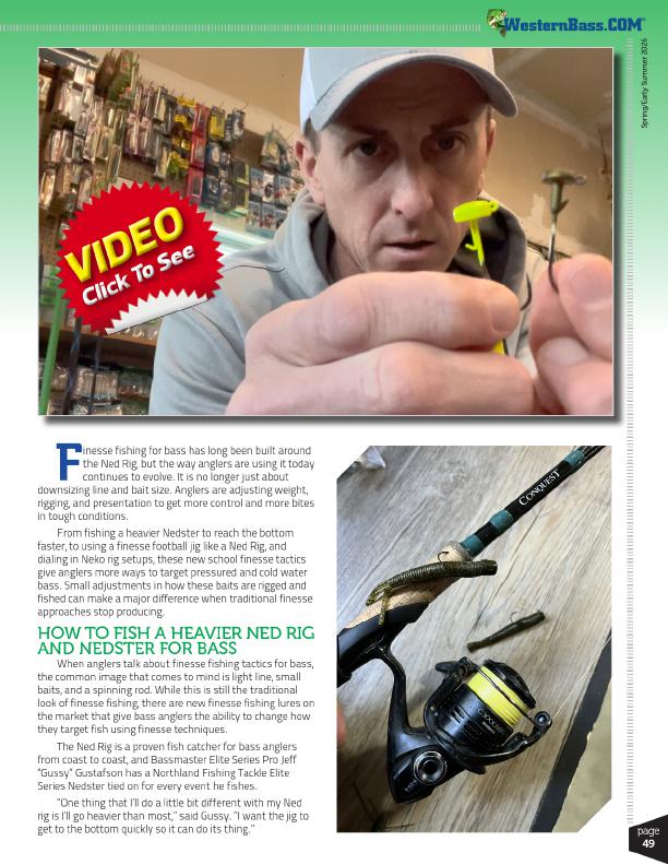 Ned Rig and Nedster Finesse Bass Fishing Tactics That Get More Bites, Page 2