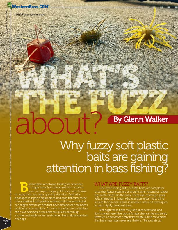 Fuzzy Soft Plastic Baits for Bass Fishing