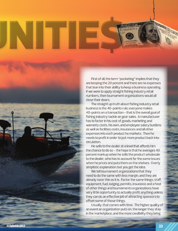 Westernbass Magazine - Bass Fishing Tips And Techniques - Summer 2013, Page 23
