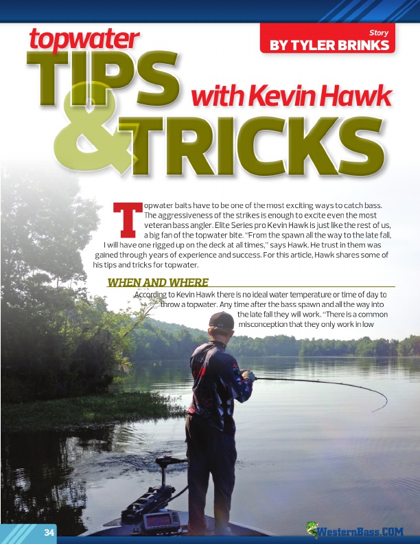 Topwater Tips & Tricks With Kevin Hawk by Tyler Brinks