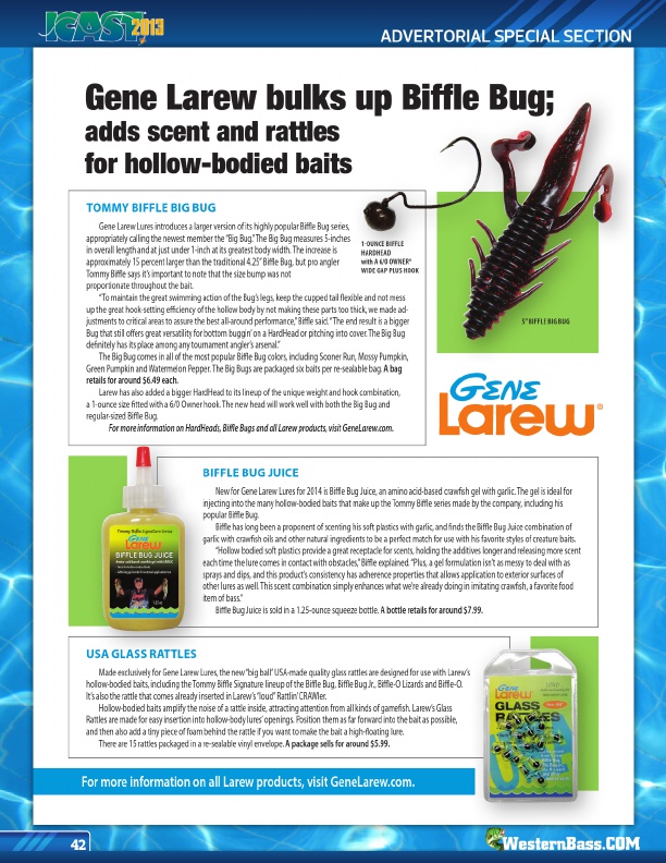 Westernbass Magazine - Bass Fishing Tips And Techniques - Summer 2013, Page 42
