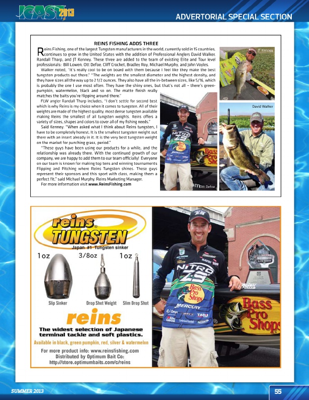 Westernbass Magazine - Bass Fishing Tips And Techniques - Summer 2013, Page 55