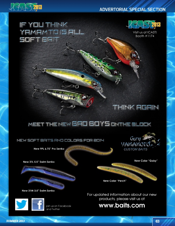 Westernbass Magazine - Bass Fishing Tips And Techniques - Summer 2013, Page 63