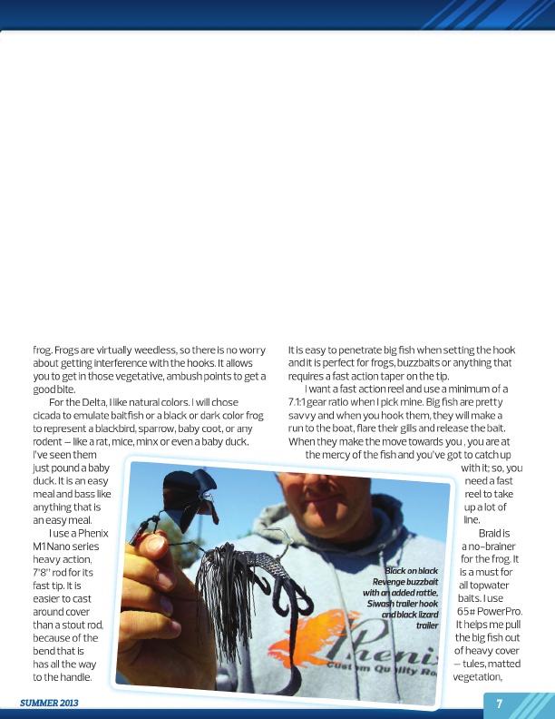 Westernbass Magazine - Bass Fishing Tips And Techniques - Summer 2013, Page 7
